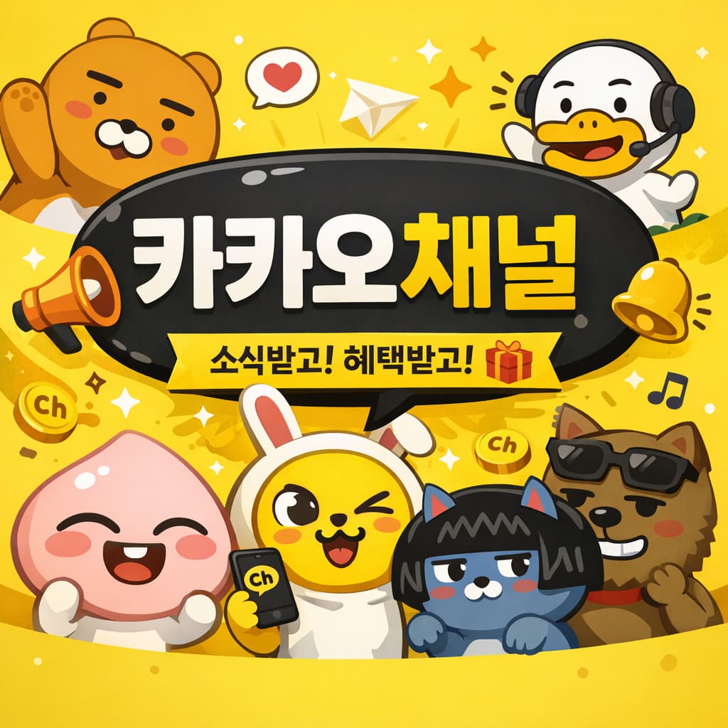 카카오채널 소식받고 혜택받고